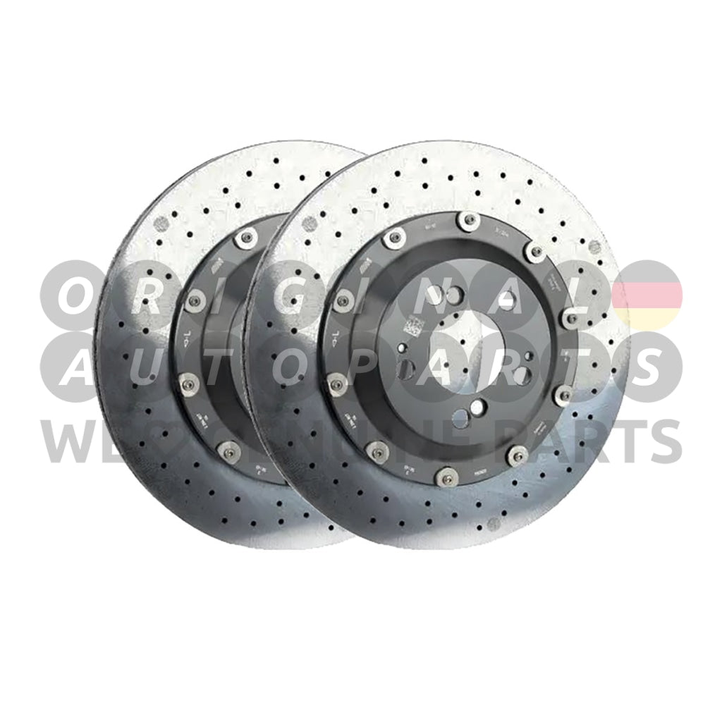 Original BMW Carbon Bremsscheibe Satz hinten links + rechts 380x28mm 34212284807 34212284808