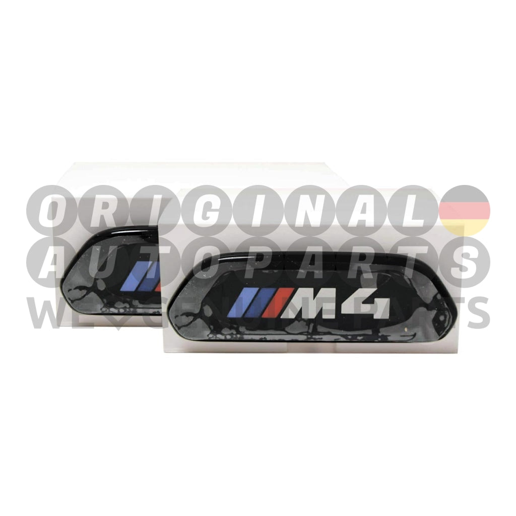 Original BMW Sitzembleme beleuchtet Blende Lehne LCI Satz M4 F82 F83