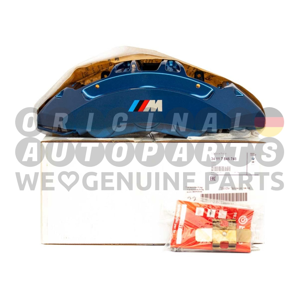 Original BMW M Bremssattel vorne rechts blau M5 F10 M6 F12 F13 34117845748
